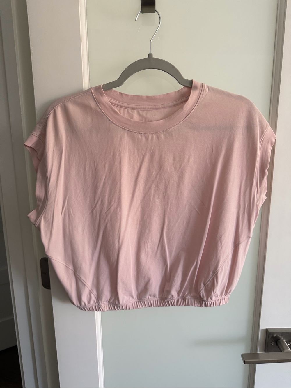 lululemon athletica Light Pink Cropped Relaxed Tee